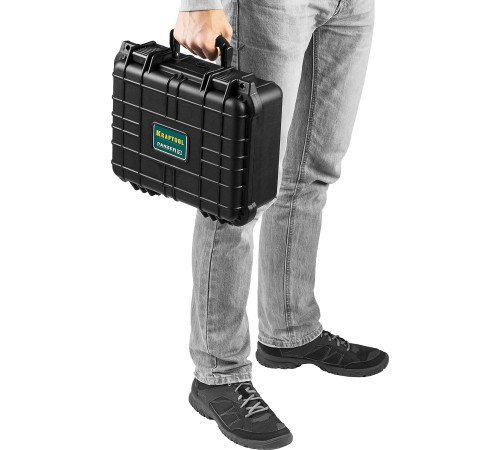KRAFTOOL PANZER-13, 340 х 290 х 150 мм, (13″), IP55, ударопрочный пластиковый ящик (38251-13) купить  в Сочи