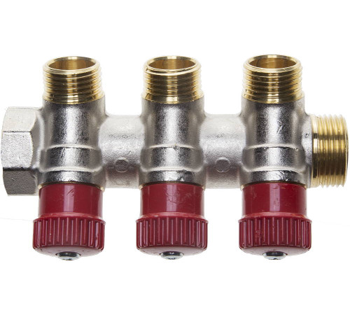 GENERAL FITTINGS вход 3/4″ - 3 выхода 1/2″, коллектор для горячей воды (51046-3/4-1/2-HT3) купить в Сочи GENERAL FITTINGS вход 3/4″ - 3 выхода 1/2″, коллектор для горячей воды (51046-3/4-1/2-HT3) купить в Сочи