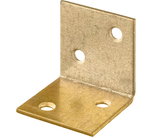 ЗУБР УМШ-2.0, 25 x 25 x 25 x 2 мм, желтый цинк, широкий мебельный уголок (31033-25) купить  в Сочи