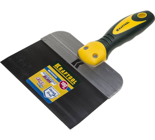 KRAFTOOL 180 мм, широкое полотно, алюминиевая направляющая, двухкомпонентная ручка, нержавеющий, фасадный шпатель (10036-180) купить  в Сочи
