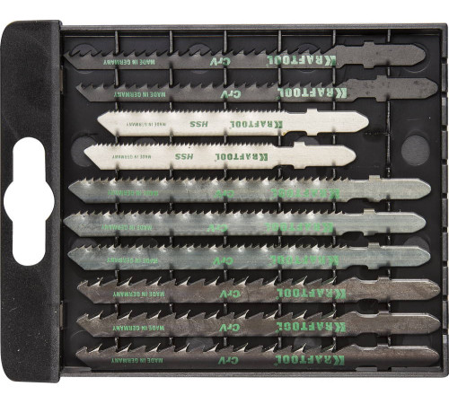 KRAFTOOL EU-хвост., по дереву и металлу, 10 шт, набор полотен (159590-H10) купить  в Сочи