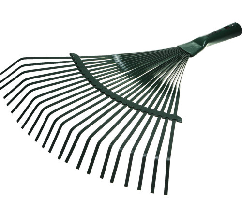 GRINDA GR-41, 22 плоских зубца, размеры 410 х 40 х 400 мм, стальная рабочая часть, без черенка, веерные грабли (421877) купить  в Сочи