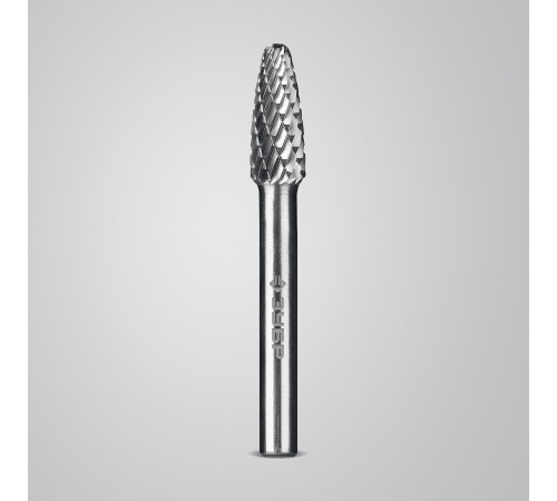 ЗУБР 8х20 мм, тип F (парабола с закругленным углом, радиус 2.0 мм), хв-к 6 мм, твердосплавная борфреза, ПРОФЕССИОНАЛ (28805-8-20) купить  в Сочи