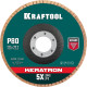 KRAFTOOL 125 х 22.2 мм, P80, круг лепестковый керамический торцевой по нержавеющей стали (36598-125-80) купить  в Сочи