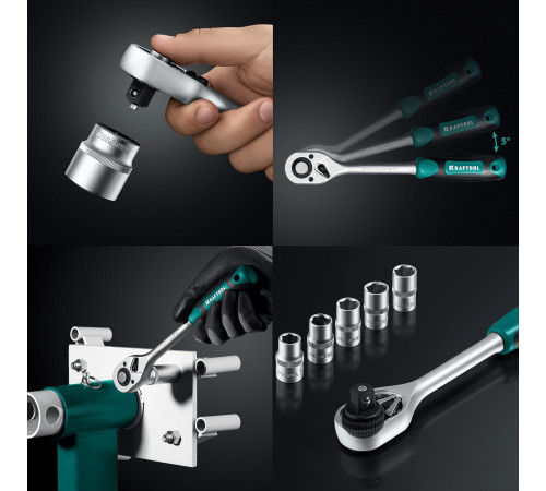 KRAFTOOL GRAND-152, 152 предм., (1/2″+1/4″), Универсальный набор инструмента (27978-H152) купить  в Сочи