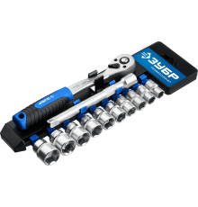 ЗУБР ТС-12Б, 12 предм., (3/8″), набор торцовых головок, Профессионал (27646-H12)