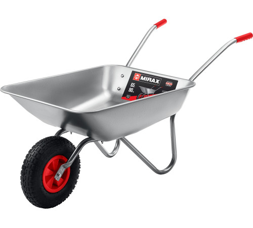 MIRAX MX-1, 65 л, 90 кг, одноколесная, оцинкованная сталь, садовая тачка (39900) купить  в Сочи MIRAX MX-1, 65 л, 90 кг, одноколесная, оцинкованная сталь, садовая тачка (39900) купить  в Сочи