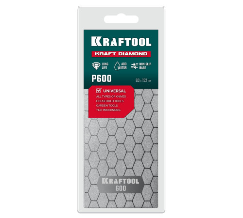 KRAFTOOL DIAMOND 63 х 152 мм, Р600, пластина алмазная заточная (35710-600) купить  в Сочи KRAFTOOL DIAMOND 63 х 152 мм, Р600, пластина алмазная заточная (35710-600) купить  в Сочи