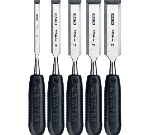 STAYER Max-Cut, 5 предм., набор стамесок (1820-H5) купить  в Сочи