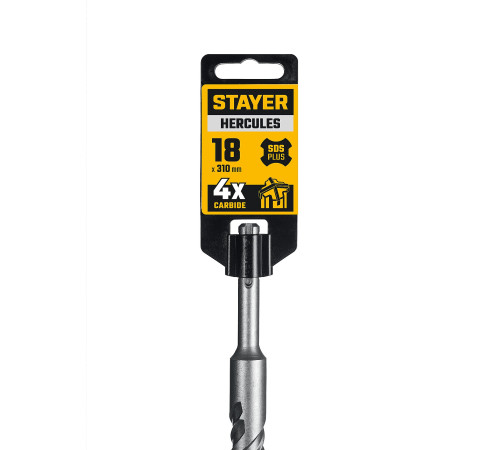 STAYER HERCULES-4Х 18x310 мм, SDS-plus бур (29290-310-18) купить в Сочи STAYER HERCULES-4Х 18x310 мм, SDS-plus бур (29290-310-18) купить в Сочи