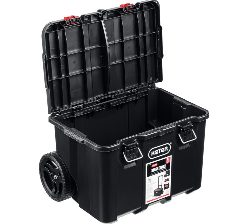 KETER STACKNROLL, 525 х 411 х 560 мм, (21″), пластиковый ящик-тележка на колесах (38397) купить  в Сочи