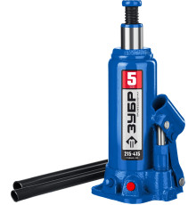 ЗУБР 5 т, 215 - 415 мм, бутылочный гидравлический домкрат, Профессионал (43060-5)
