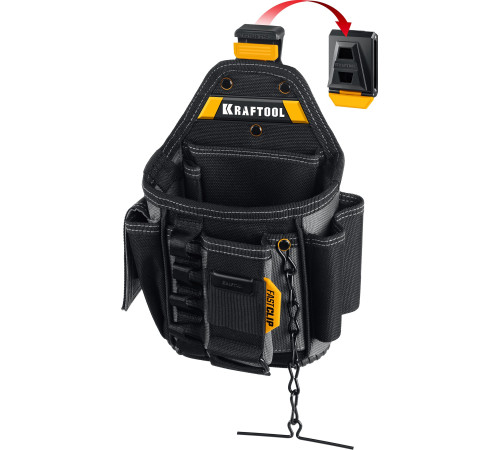 KRAFTOOL KP-13E с быстросъёмным креплением FastClip, 13 карманов и петель, 280 х 200 мм, поясная сумка (38772) купить в Сочи KRAFTOOL KP-13E с быстросъёмным креплением FastClip, 13 карманов и петель, 280 х 200 мм, поясная сумка (38772) купить в Сочи