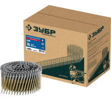 ЗУБР CNW 70 х 3.1 мм, барабанные гвозди рифленые оцинкованные, 4800 шт (305383-70)