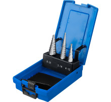 ЗУБР 3-20 мм, 3 шт, сталь Р6М5, набор ступенчатых сверл, Профессионал (29670-3-20-H3)