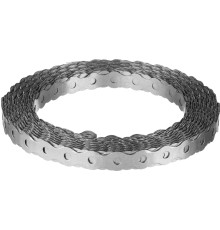 ЗУБР Волна, 17 x 0.5 мм, 25 м, цинк, перфорированная вентиляционная лента (310246-17)