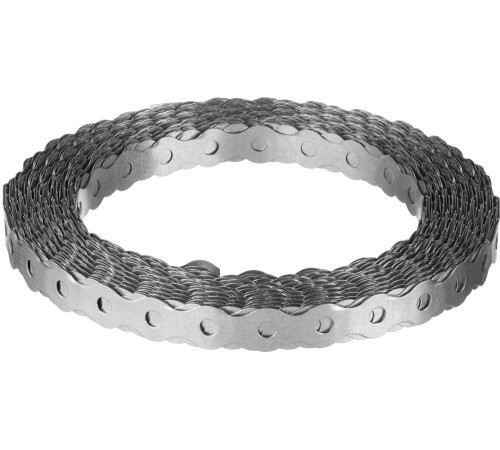 ЗУБР Волна, 17 x 0.5 мм, 25 м, цинк, перфорированная вентиляционная лента (310246-17) купить  в Сочи