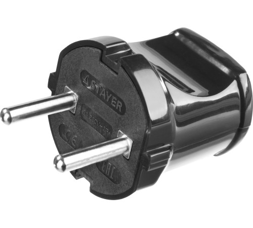 STAYER MAXElectro, черная 6 А/220 В, 1300 Вт, прямая вилка (55150-B) купить в Сочи STAYER MAXElectro, черная 6 А/220 В, 1300 Вт, прямая вилка (55150-B) купить в Сочи