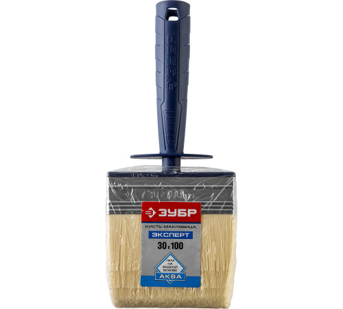 ЗУБР АКВА, 3 х 10 см, искусственная щетина, пластмассовый корпус, для воднодисперсионных и акриловых ЛКМ, макловица (01817-10) купить  в Сочи