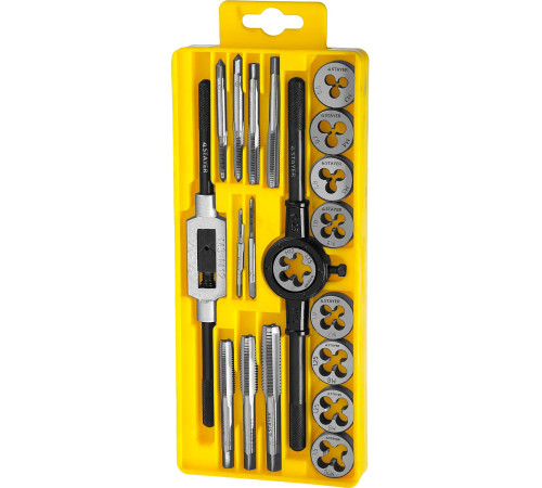 STAYER MaXCut, 20 предмета, легированная сталь, набор метчиков и плашек (28012-H20) купить в Сочи STAYER MaXCut, 20 предмета, легированная сталь, набор метчиков и плашек (28012-H20) купить в Сочи