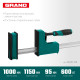 KRAFTOOL Grand-1000/1150, 1000/1150 мм, сжатие/распор, 600 кгс, глубина зажима 95 мм, корпусная струбцина (32240-100) купить в Сочи