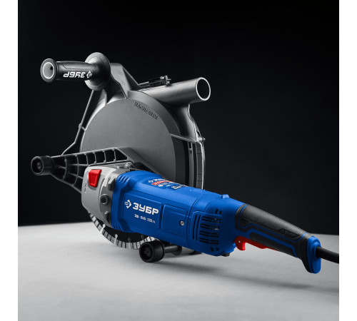 ЗУБР d 180 мм, 2200 Вт, 45 мм, штроборез (бороздодел), метал. ящик, Профессионал (ЗШ-П45-2200 ПТК) купить  в Сочи