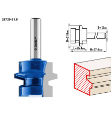 ЗУБР 31.8 x 25,4 мм, хвостовик 8 мм, фреза комбинированная универсальная, Профессионал (28729-31.8)