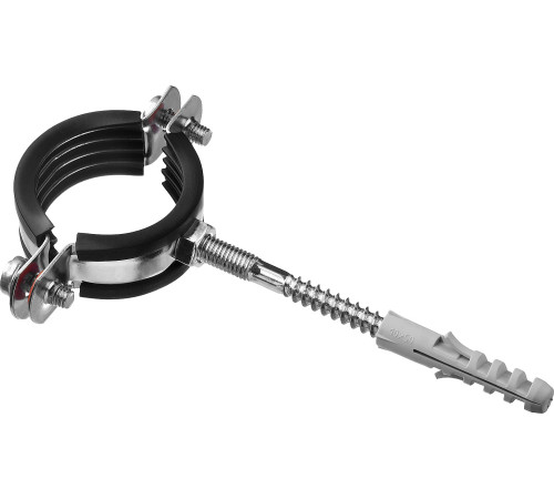 ЗУБР 1 1/4″, цинк, 1 шт, трубный хомут с сантехнической шпилькой и дюбелем (37866-40-45) купить  в Сочи