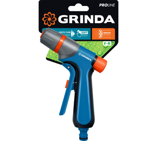 GRINDA F-R, курок спереди, двухкомпонентный, плавная регулировка напора, поливочный пистолет, PROLine (429121) купить в Сочи GRINDA F-R, курок спереди, двухкомпонентный, плавная регулировка напора, поливочный пистолет, PROLine (429121) купить в Сочи