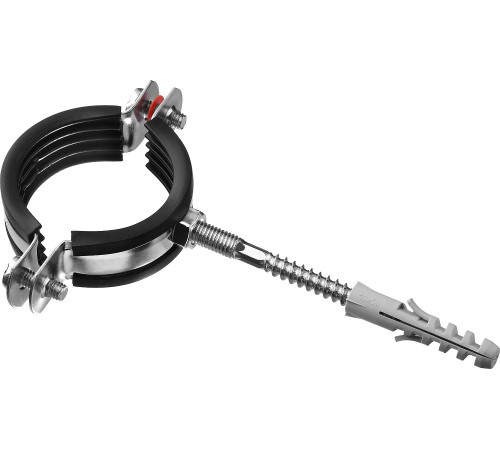 ЗУБР 1 1/2″, цинк, 1 шт, трубный хомут с сантехнической шпилькой и дюбелем (37866-47-52) купить  в Сочи