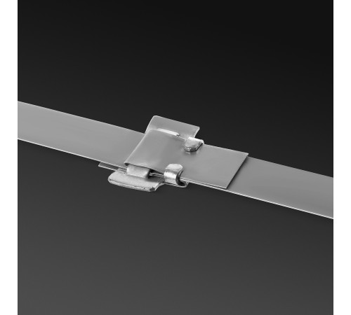 ЗУБР БГЛ 20 мм, бюгель для бандажной ленты нержавеющий, AISI 304, 150 шт, Профессионал (310265) купить  в Сочи