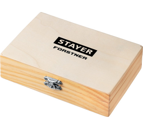 STAYER Forstner, 5 шт: 15-20-25-30-35 мм, набор сверл Форстнера по дереву, ДСП (29985-H5) купить  в Сочи