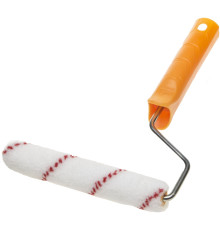 STAYER VELOUR, 15 х 110 мм, бюгель 6 мм, ворс 4 мм, 50% акрил, 50% шерсть, для лаков и эмалей, малярный мини-валик в сборе (03-0501-11)