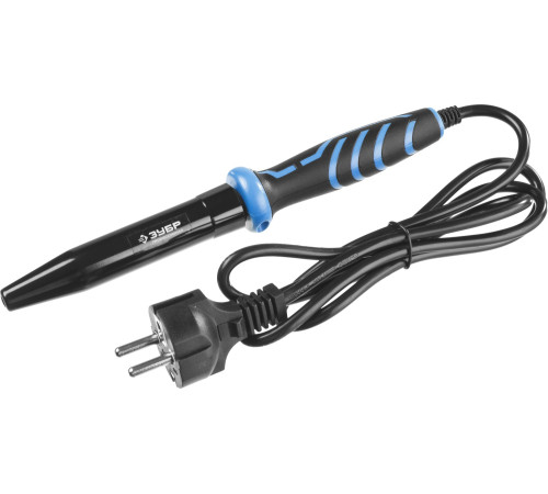 ЗУБР Ceramic PRO, 60 Вт, керамическим нагреватель, конус, 2-к рукояткой, электропаяльник с защитным колпачком, Профессионал (55413-60) купить  в Сочи