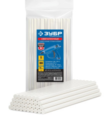 ЗУБР 11 х 300 мм, 34 шт, сверхпрочные прозрачные клеевые стержни, Профессионал (06856-12-1)