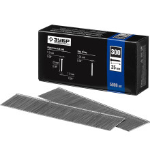 ЗУБР тип 18GA (47/300/F) 25 мм, 5000 шт, гвозди для нейлера, Профессионал (31830-25)