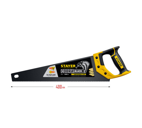 STAYER Cobra Black, 400 мм, универсальная ножовка, Professional (2-15081-40) купить  в Сочи