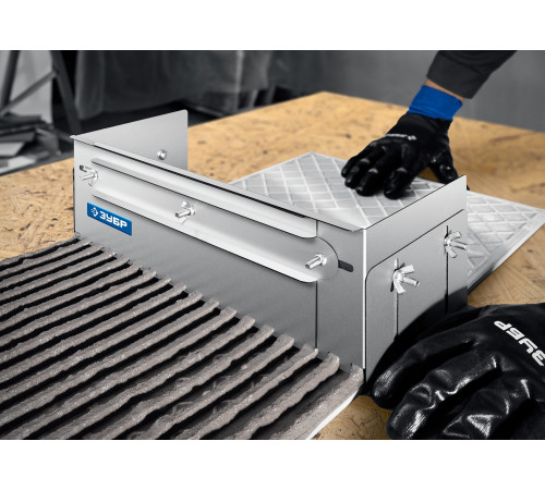 ЗУБР зуб 10*10 мм, до 600 мм, оцинкованная сталь, Раздвижная гребенка для плитки, ПРОФЕССИОНАЛ (08045-10) купить  в Сочи