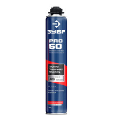 ЗУБР PRO, 750 мл, пистолетная, всесезонная, SVS, выход до 45л, профессиональная, монтажная пена (41145)