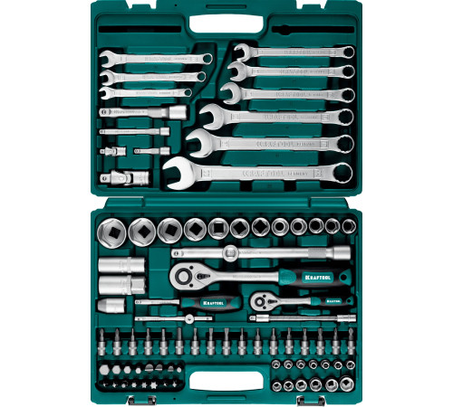 KRAFTOOL X-Drive 82, 82 предм., (1/2″+1/4″), универсальный набор инструмента (27887-H82) купить в Сочи KRAFTOOL X-Drive 82, 82 предм., (1/2″+1/4″), универсальный набор инструмента (27887-H82) купить в Сочи