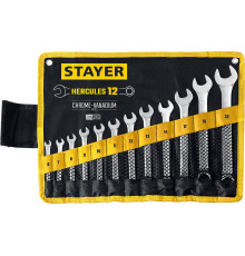 STAYER HERCULES, 12 шт, 6 - 22 мм, набор комбинированных гаечных ключей, Professional (27081-H12)