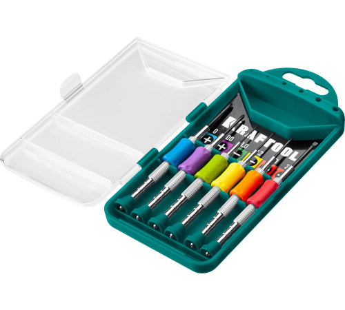 KRAFTOOL Precision-6, 6 предм., отвертка для точных работ (25679) купить  в Сочи