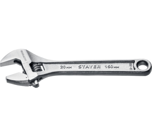 STAYER MAXFORCE, 150/20 мм, разводной ключ (2725-15) купить в Сочи STAYER MAXFORCE, 150/20 мм, разводной ключ (2725-15) купить в Сочи