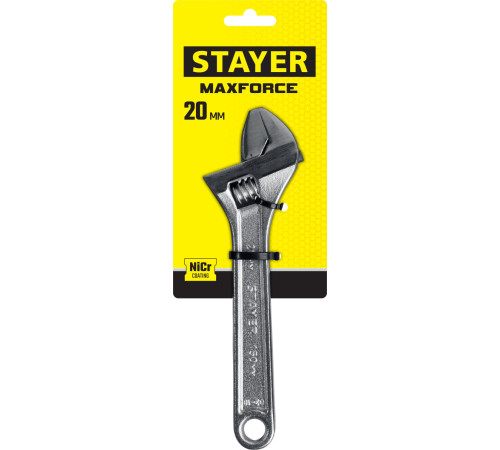 STAYER MAXFORCE, 150/20 мм, разводной ключ (2725-15) купить в Сочи STAYER MAXFORCE, 150/20 мм, разводной ключ (2725-15) купить в Сочи