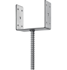 ЗУБР ОС-U, 141 x 120 x 60 мм, U-образное основание столба (310286-140)