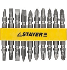STAYER 10 шт, набор двусторонних бит (2605-H10)