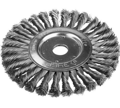 ЗУБР 175 мм, стальная проволока 0.5 мм, щетка дисковая для УШМ (35190-175) купить  в Сочи