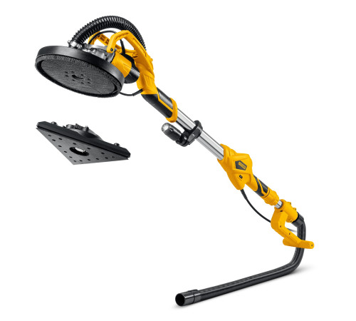 STEHER d225 мм, 800 Вт, сменные основания, подсветка, шлифовальная машина для стен (жираф) (DWC-800) купить в Сочи STEHER d225 мм, 800 Вт, сменные основания, подсветка, шлифовальная машина для стен (жираф) (DWC-800) купить в Сочи