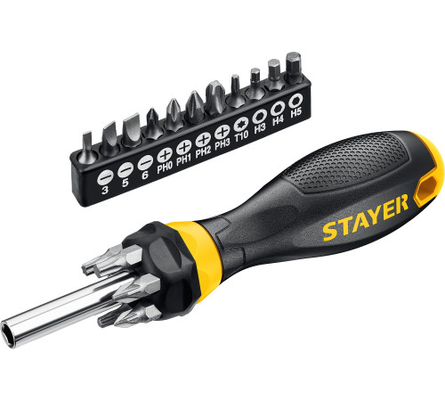 STAYER Hercules-B18, 18 предм., отвертка-битодержатель с насадками (2545-H5) купить в Сочи STAYER Hercules-B18, 18 предм., отвертка-битодержатель с насадками (2545-H5) купить в Сочи