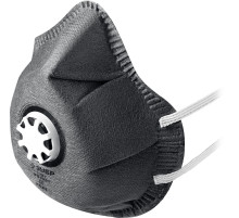 ЗУБР ФГ-95 коническая с угольным слоем, класс защиты FFP2, с клапаном выдоха, фильтрующая полумаска (11168-2)